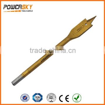High quality carbon steel Ti coated wood working flat drill bit