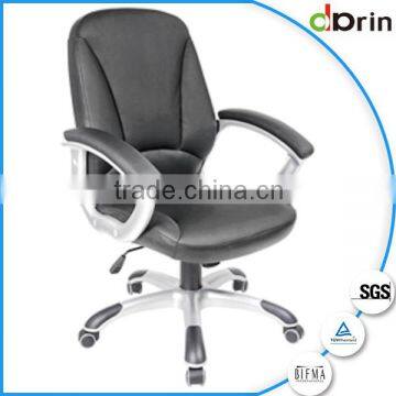 Black low price nylon armrest leather office chair