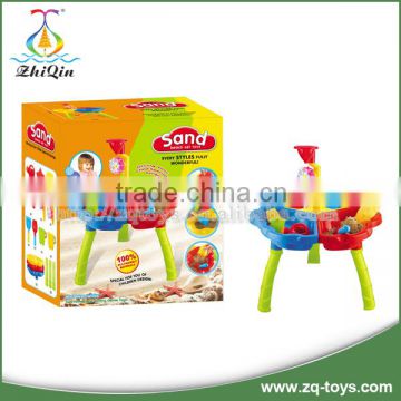 Colorful sand and water play table beach tool set summer toys for children