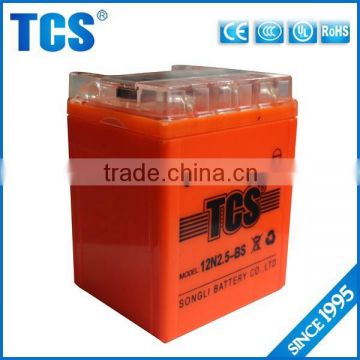 Motorcycle lead acid 12V 2.5AH high output motorcycle battery