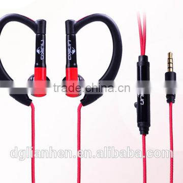 Uldum hot selling high quality handsfree calling ear hook sport headphone