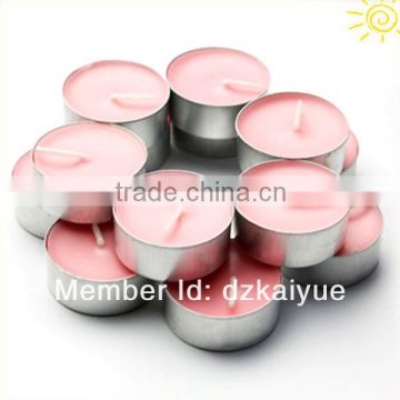 pink tealight candle-colored tea candle