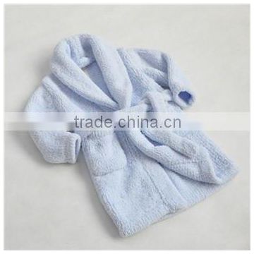 Summer Baby Robe Polar Fleece Blue Home Sleepwear