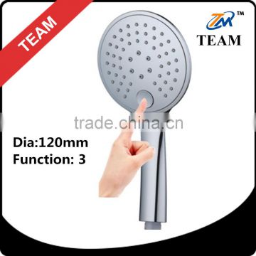 TM-2409 Bathroom shower accessories ABS plastic chrome 3 jet ultra thin shower head