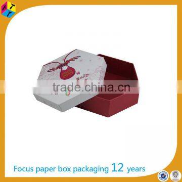 design mooncake hexagon paper rigid box