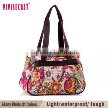China stock good quality wholesale women flower print tote