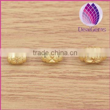 wholesale 5x8.5mm olivary gold plated all types of alloy beads for jewerly making