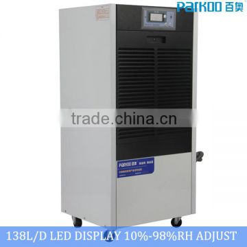 220V/50HZ industrial portable dehumidifier with 1-24h timer function