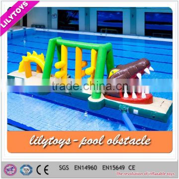 Fancy happy inflatable floating obstacle/indoor pool equipment