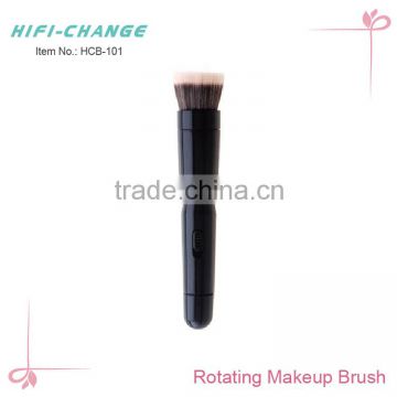 Best selling electric automated rotating tapered powder brush for makeup with replaceable brush heads