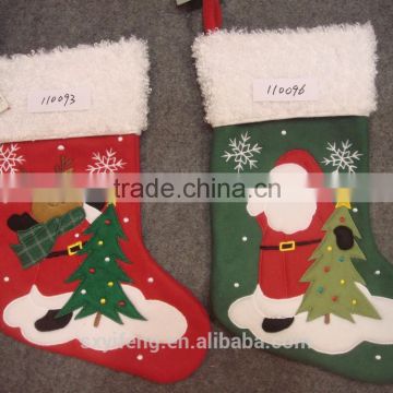 2016 wholesale christmas children gift bag christmas socks made in china