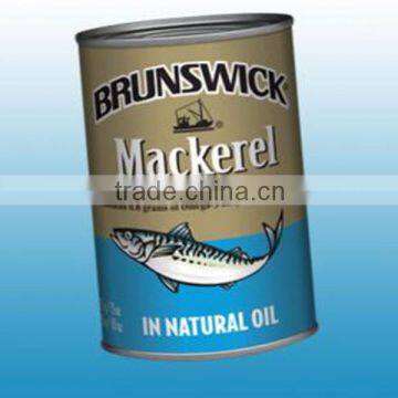 tinned food mackerel in natural oil
