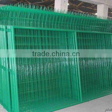 Power coated security fence