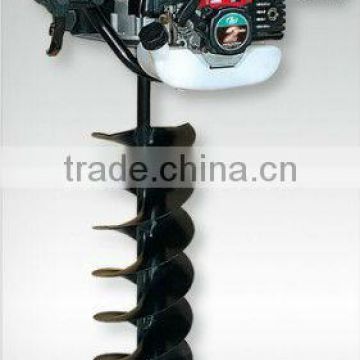 Gasoline Power earth auger / post hole digger for tree or flower plantation