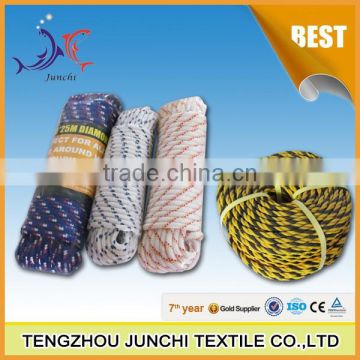Junchi polypropylene/polyester pp climbing rope baler rope