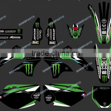 New Style (black power 0235) TEAM GRAPHICS & BACKGROUNDS DECALS STICKERS Kits for KAWASAKI KX450F KXF450 2006 2007 2008