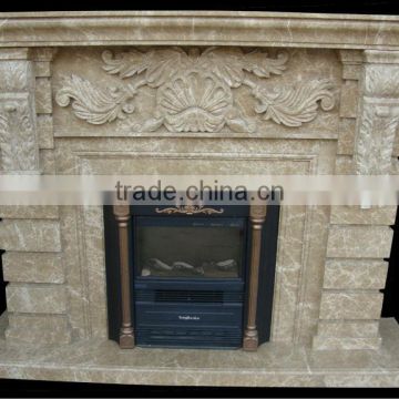Emperador Light Marble Electric Fireplace MFC171