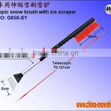Telescopic snow brush With ice scraper G858-SY