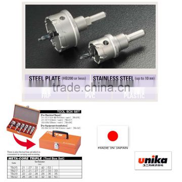 Easy to use hexagon hole drilling tool hole saw for various materials small lot order available