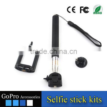 2016 New Wholesale selfie stick kits for sports camera accessory