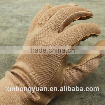 sandy sharkskin shell warm waterproof windproof long military tactical gloves with fleece