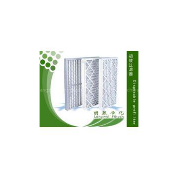 High quality Disposable panel filters by panel types and pleated types