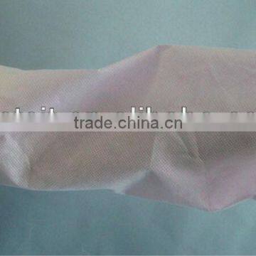 Disposable pink color anti-dust PP non-woven sleeve cover/oversleeve for medical workers