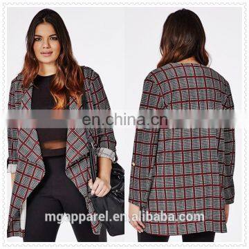 high quality plus size women checked waterful travel jacket in new model