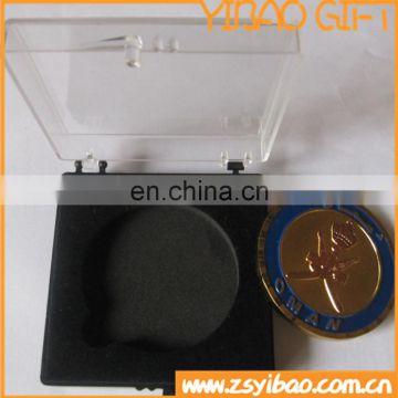 Factory price for plastic boxes with sponge/velvet for badge & cufflink & coins