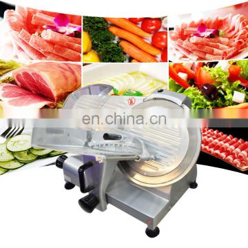 Stainless steel full automatic bacon slicer / cutting frozen meat machine for sale
