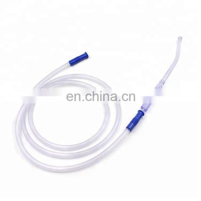 High quality disposable connecting tube with  yankauer suction catheter set