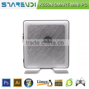 High qualified mini pc slim client K550N Intel I5 desktop USB 3.0 SSD/HDD compact pc