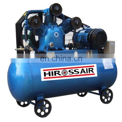 Hiross portable belt driven industrial 70/100/150L 3hp piston air compressor