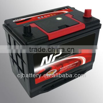 Professional manufacturing high quality lead acid maintenance free car battery 12v60Ah 55D26L