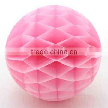 Pink Tissue Paper Honeycomb Ball & Diamond