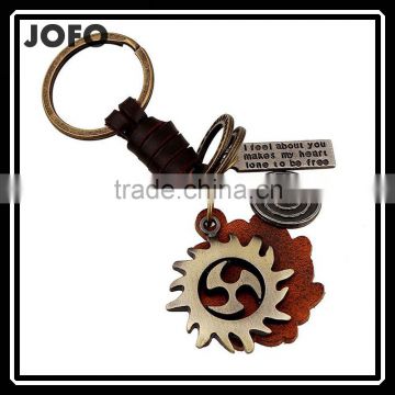 2015 Yiwu Factory Direct Sale Punk Shaped New Design Keychain with Metal Pendant