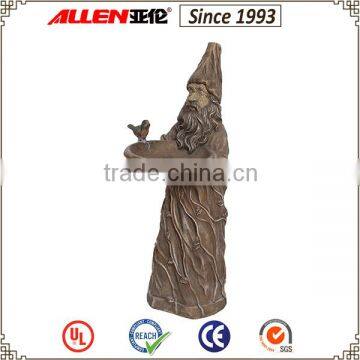 New product fairy tale design17.5*23.2*46.5 wonder garden classical decoration dryad modeling resin bird feeder