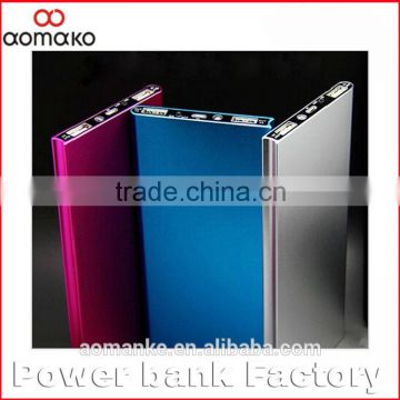 G005 Aluminum metal ultra portable power bank, colorful shell battery as a fashion