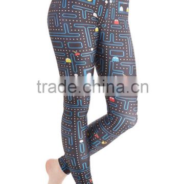 Woman Body Fitted Leggings / Tights Full Sublimated with Game design