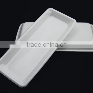 Disposable plastic food serving trays