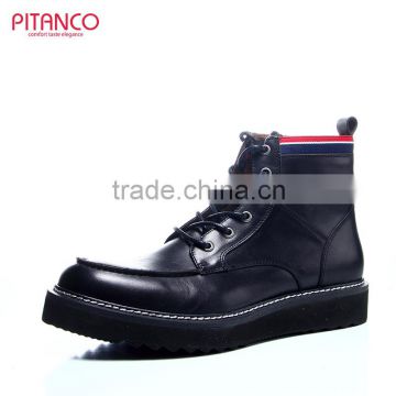 High quality calf hide leather fashion Martin boots for men
