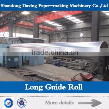 Papermaking machinery with chrome plated guide roller