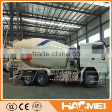 HOWO standard chassis turnkey service 9m3 cement mixer truck