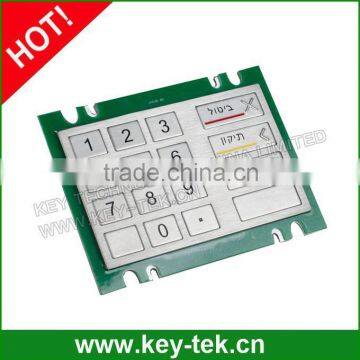 IP65 waterproof metal arabic terimal keypad