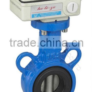 wafer electric butterfly valve with actuators ( CE and ISO)