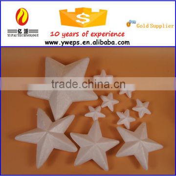 Different size white polyfoam star for Christmas decoration / foam star model for kids