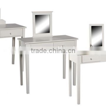 Modern wood dressing table with mirror