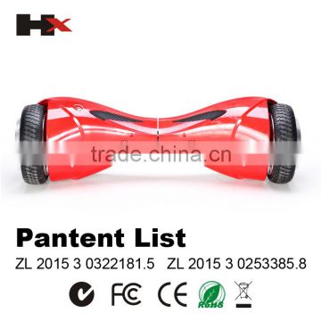 Stable two wheeled balancing scooter China hoverboard HX scooter manufacture