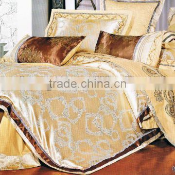 100%cotton jacquard palace satin bedding set/bedding set