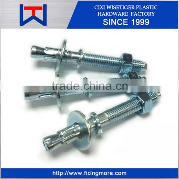 zinc plated ANSI wedge anchor& through bolt made in china cixi